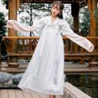 Embroidered Hanfu Top / Jacket / Strapless Maxi Dress / Set
