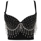 Rhinestone Fringe Camisole Top