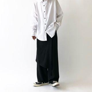 Detachable Tie-wrap Wide Leg Pants
