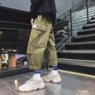 Plain Drawstring Cargo Pants