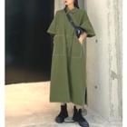 Loose-fit Short-sleeve Cargo Dress