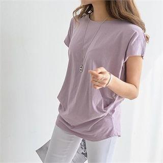 Cao-sleeve Shirred Top