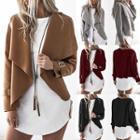 Wide-collar Belted Jacket