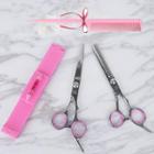 Set: Metal Hair Scissors + Hair Comb