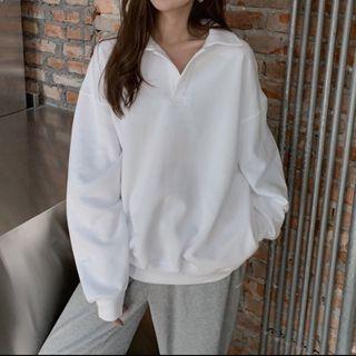Half-zip Pullover White - One Size