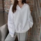 Half-zip Pullover White - One Size