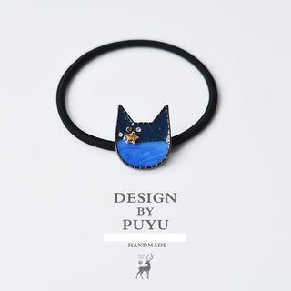 Cat Star Night Hair Tie