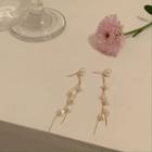 Faux Pearl Alloy Fringed Earring 1 Pair - My30651 - Faux Pearl - White - One Size