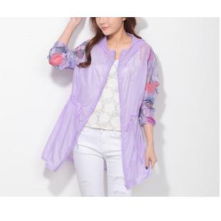 Floral Print Chiffon Light Jacket