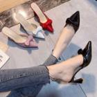 Patent Pointy-toe High-heel Mules