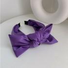 Bow Hair Band Purple - One Size