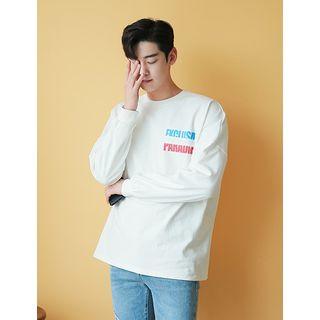 Letter-printed Oversized Sweatshirt