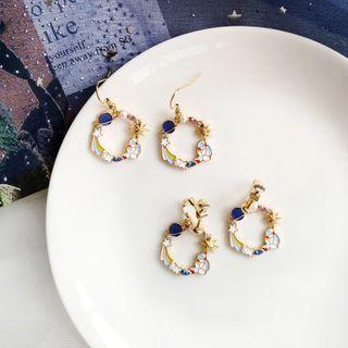 Astronaut Rhinestone Alloy Dangle Earring