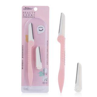 Foldable Eyebrow Razor With Replacement Blade As Shown In Figure - One Size