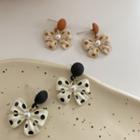 Dotted Bow Earring / Clip-on Earring