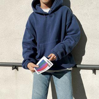 Plaid Drawcord Hoodie