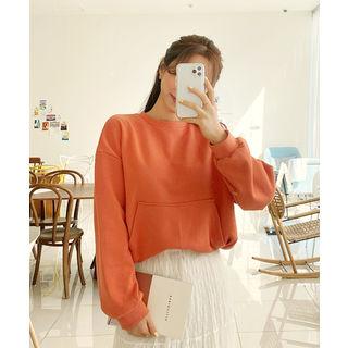 Drawstring-hem Sweatshirt