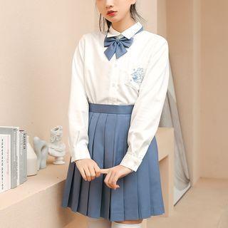 Cartoon Embroidered Shirt / Mini Skirt (various Designs)