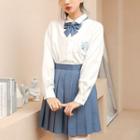 Cartoon Embroidered Shirt / Mini Skirt (various Designs)