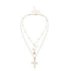 Flower Double-chain Necklace