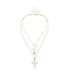 Flower Double-chain Necklace