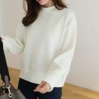 Crew-neck Ribbed Pullover