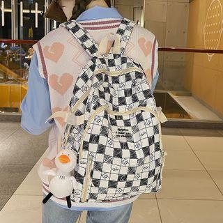 Cat Print Backpack / Bag Charm / Set