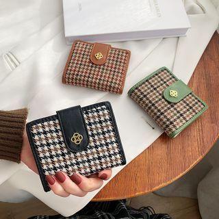 Houndstooth Short Wallet