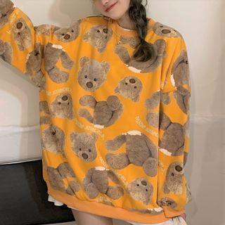 Loose-fit Bear Printed Sweatshirt