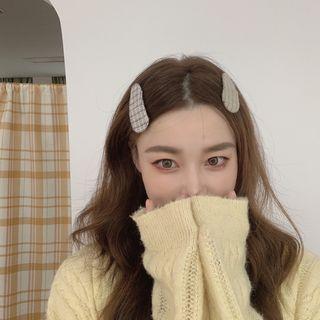 Plaid Fabric Hair Clip (various Designs)