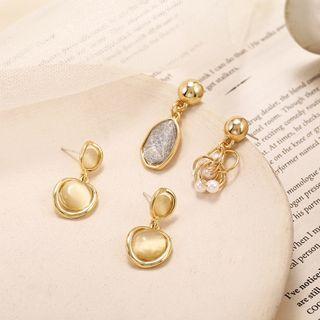 Cat Eye Stone Alloy Dangle Earring (various Designs)