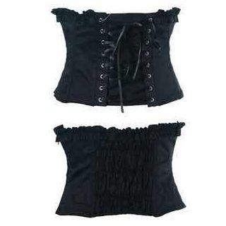 Smocked Lace-up Corset Belt