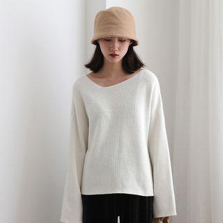 Asymmetric Neck Sweater