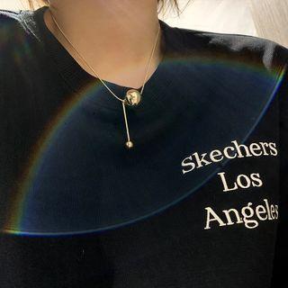 Ball Accent Necklace Silver - One Size