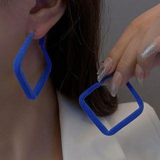Square Flannel Earring