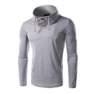 Stand Collar Long-sleeve Top