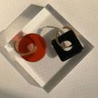 Asymmetrical Geometric Drop Earring / Clip-on Earring