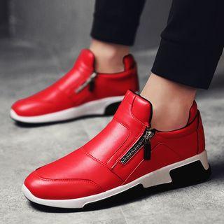 Platform Zip-up Sneakers