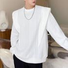 Padded Jacquard Sweatshirt