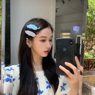 Feather Applique Hair Clip