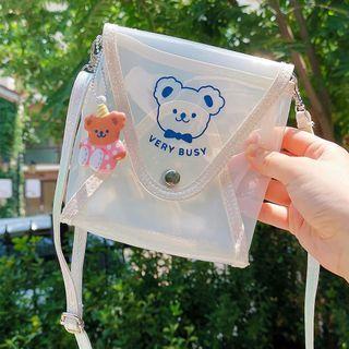 Bear Print Crossbody Bag One Size - One Size