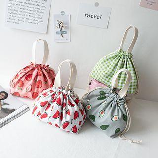 Print Canvas Lunch Box Bag