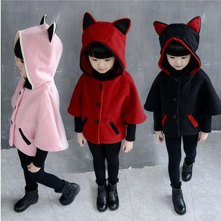 Single-breasted Hooded Plain Coat