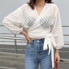 Eyelet Lace Cropped Top