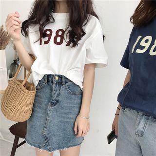 Short Sleeve Numbering T-shirt