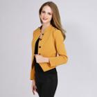 Buttoned Cropped Jacket