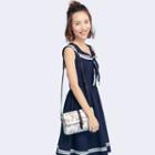 Printed Buckled Cross Bag