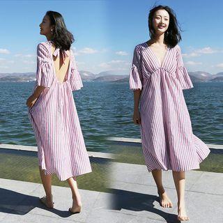 Striped Cutout Sundress