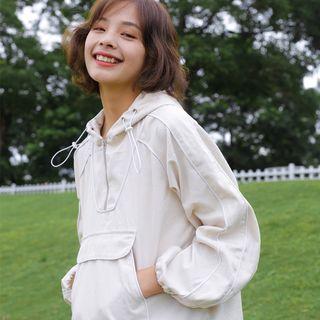 Hooded Half-zip Pullover