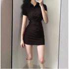 Slim Fit Short Sleeve Polo Dress